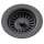 Polymer Drain Fitting With Removable Basket Strainer And Rubber Stopper Charcoal, LKQS35CH