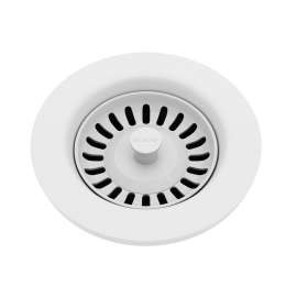 Polymer Drain Fitting With Removable Basket Strainer And Rubber Stopper Arctic Fox, LKQS35FX