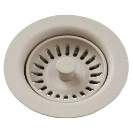 Polymer Drain Fitting With Removable Basket Strainer And Rubber Stopper Putty, LKQS35PT