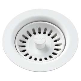 Polymer Drain Fitting With Removable Basket Strainer And Rubber Stopper Ricotta, LKQS35RT