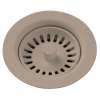 Polymer Drain Fitting With Removable Basket Strainer And Rubber Stopper Sandstone, LKQS35SN