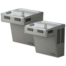 Wall Mount Mechanical Activation Bi-Level Ada Cooler Filtered Refrigerated Stainless, LMABFTL8SC