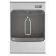 Ezh2O Mechanical Bottle Filling Station Surface Mount Battery Powered Filtered Non-Refrigerated Stainless, LMASMB