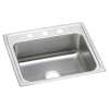 Lustertone Classic Stainless Steel 22" X 19-1/2" X 7-5/8" 3-Hole Single Bowl Drop-In Sink, LR22193