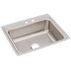 Lustertone Classic Stainless Steel 25" X 21-1/4" X 7-7/8" Mr2-Hole Single Bowl Drop-In Sink, LR2521MR2