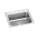 Lustertone Classic Stainless Steel 25" X 21-1/4" X 7-7/8" 1-Hole Single Bowl Drop-In Sink With Perfect Drain(R), LR2521PD1