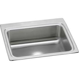 Lustertone Classic Stainless Steel 25" X 22" X 8-1/8", 0-Hole Single Bowl Drop-In Sink, LR25220