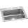 Lustertone Classic Stainless Steel 25" X 22" X 8-1/8" 4-Hole Single Bowl Drop-In Sink, LR25224