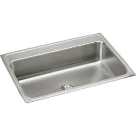 Lustertone Classic Stainless Steel 31" X 22" X 7-5/8", 0-Hole Single Bowl Drop-In Sink With Perfect Drain(R), LR3122PD0