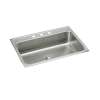Lustertone Classic Stainless Steel 31" X 22" X 7-5/8" 3-Hole Single Bowl Drop-In Sink With Perfect Drain(R), LR3122PD3
