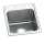 Lustertone Classic Stainless Steel 15" X 22" X 5" 3-Hole Single Bowl Drop-In Ada Sink, LRAD1522503