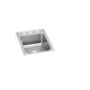 Lustertone Classic Stainless Steel 17" X 22" X 5-1/2" 2-Hole Single Bowl Drop-In Ada Sink, LRAD1722552