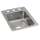 Lustertone Classic Stainless Steel 17" X 22" X 5-1/2" 3-Hole Single Bowl Drop-In Ada Sink, LRAD1722553