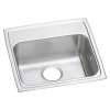 Lustertone Classic Stainless Steel 19" X 18" X 6-1/2", 0-Hole Single Bowl Drop-In Ada Sink, LRAD1918650