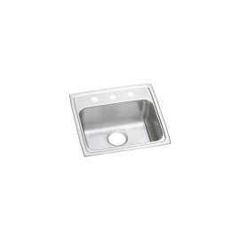 Lustertone Classic Stainless Steel 19-1/2" X 19" X 4-1/2" 1-Hole Single Bowl Drop-In Ada Sink, LRAD1919451