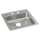 Lustertone Classic Stainless Steel 19-1/2" X 19" X 5" 2-Hole Single Bowl Drop-In Ada Sink, LRAD1919502