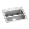 Lustertone Classic Stainless Steel 22" X 19-1/2" X 4", 0-Hole Single Bowl Drop-In Ada Sink, LRAD2219400