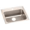 Lustertone Classic Stainless Steel 22" X 19-1/2" X 5-1/2" 1-Hole Single Bowl Drop-In Ada Sink, LRAD2219551