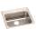 Lustertone Classic Stainless Steel 22" X 19-1/2" X 5-1/2" 1-Hole Single Bowl Drop-In Ada Sink, LRAD2219551