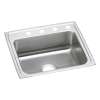Lustertone Classic Stainless Steel 25" X 21-1/4" X 4" 2-Hole Single Bowl Drop-In Ada Sink, LRAD2521402