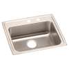 Lustertone Classic Stainless Steel 25" X 21-1/4" X 6" Mr2-Hole Single Bowl Drop-In Ada Sink, LRAD252160MR2