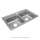 Lustertone Classic Stainless Steel 29" X 18" X 6" 1-Hole Equal Double Bowl Drop-In Ada Sink, LRAD2918601