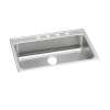 Lustertone Classic Stainless Steel 31" X 22" X 4-1/2" 1-Hole Single Bowl Drop-In Ada Sink, LRAD3122451