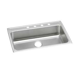 Lustertone Classic Stainless Steel 31" X 22" X 5" 2-Hole Single Bowl Drop-In Ada Sink, LRAD3122502