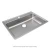 Lustertone Classic Stainless Steel 31" X 22" X 5-1/2", 0-Hole Single Bowl Drop-In Ada Sink, LRAD3122550
