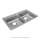 Lustertone Classic Stainless Steel 33" X 19-1/2" X 6-1/2" 3-Hole Equal Double Bowl Drop-In Ada Sink, LRAD3319653