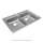 Lustertone Classic Stainless Steel 33" X 22" X 6-1/2" 1-Hole Equal Double Bowl Drop-In Ada Sink, LRAD3322651