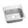 Lustertone Classic Stainless Steel 19-1/2" X 19" X 6-1/2" 3-Hole Single Bowl Drop-In Ada Sink With Quick-Clip, LRADQ1919653