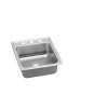 Lustertone Classic Stainless Steel 19-1/2" X 22" X 5-1/2", 0-Hole Single Bowl Drop-In Ada Sink With Quick-Clip, LRADQ2022550