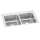 Lustertone Classic Stainless Steel 29" X 18" X 6-1/2" 4-Hole Equal Double Bowl Drop-In Ada Sink With Quick-Clip, LRADQ2918654