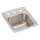 Lustertone Classic Stainless Steel 13" X 16" X 7-5/8" 3-Hole Single Bowl Drop-In Sink With Quick-Clip, LRQ13163
