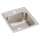 Lustertone Classic Stainless Steel 15" X 17-1/2" X 7-5/8" 1-Hole Single Bowl Drop-In Bar Sink With Quick-Clip, LRQ15171