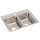 Lustertone Classic Stainless Steel 25" X 19-1/2" X 7-5/8" 1-Hole Equal Double Bowl Drop-In Sink With Quick-Clip, LRQ25191
