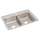 Lustertone Classic Stainless Steel 33" X 22" X 8-1/8" 1-Hole Equal Double Bowl Drop-In Sink With Quick-Clip, LRQ33221