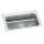 Lustertone Classic Stainless Steel 33" X 22" X 7-5/8" 2-Hole Single Bowl Drop-In Sink W/Perfect Drain(R) And Quick-Clip, LRS3322PD2