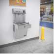 Ezh2O Vandal-Resistant Bottle Filling Station & Single Cooler Filtered Refrigerated Stainless, LVRC8WSK