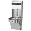 Elkay Pro Filtration Vandal-Resistant Connected Bottle Filling Station&Sgl Ada Cooler Refrig Ultra-Capacity Lead Rd Ss, LVRC8WSPRO