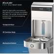 Elkay Pro Filtration Vandal-Resistant Connected Bottle Filling Station&Sgl Ada Cooler Refrig Ultra-Capacity Lead Rd Ss, LVRC8WSPRO