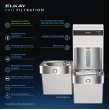 Elkay Pro Filtration Vandal-Resistant Connected Bottle Filling Station&Bilevel Ada Cooler Refrig Total Pfas*+Lead Rd Ss, LVRCTL8WSPRO-FLP4