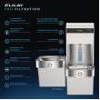 Elkay Pro Filtration Vandal-Resistant Connected Bottle Filling Station&Bilevel Ada Clr Refrig Ultra-Cap Lead+Uv Prtc Ss, LVRCTL8WSPRO-UV