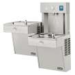 Ezh2O Vandal-Resistant Bottle Filling Station & Bi-Level Cooler Filtered Non-Refrigerated Stainless, LVRCTLDDWSK