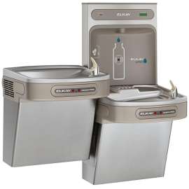 Ezh2O Bottle Filling Station With Versatile Bi-Level Ada Cooler Filtered Refrigerated Stainless 220V, LZOOTL8WSS2KN