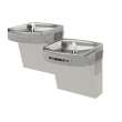 Wall Mount Versatile Hands-Free Activation Bi-Level Ada Cooler Filtered Refrigerated Light Gray Granite, LZOSTL8LC