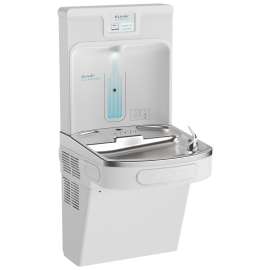 Enhanced Filtered Connected Bottle Filling Station & Single Ada Cooler Arctic White Lead Reduction Drop Down Wrapper, LZS8WSAP-W1