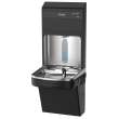Elkay Pro Filtration Connected Bottle Filling Station & Single Ada Cooler Refrig Dbl Ultra-Capacity Lead Reduction Bk, LZS8WSBPRO-2FL10
