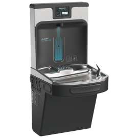 Enhanced Filtered Bottle Filling Station & Single Ada Cooler Midnight Black Lead Reduction Drop Down Wrapper, LZS8WSMP